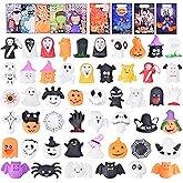 Halloween Mochi Squishy Toys for Kids Halloween Party Favors Goodie Bags Fillers Stuffers Squishies Halloween Treats Bags Gifts Squishy Fidget Toys Stress Relief Squeeze Toys Prizes for Kids