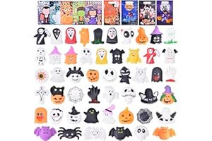 LEEHUR Halloween Mochi Squishy Toys for Kids Halloween Party Favors Goodie Bags Fillers Stuffers Squishies Halloween Treats Bags Gifts Squishy Fidget Toys Stress Relief Squeeze Toys Prizes for Kids