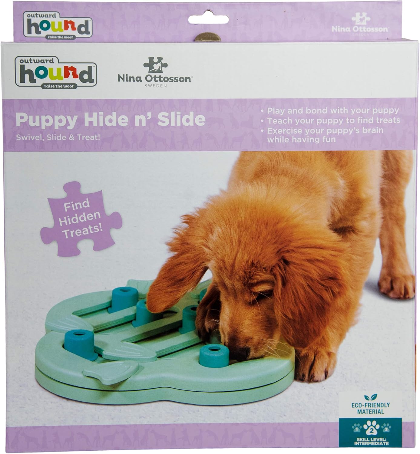 hide and slide dog toy