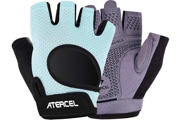 ATERCEL Weight Lifting Gloves Full Palm Protection, Workout Gloves for Gym, Cycling, Exercise, Breathable, Super Lightweight