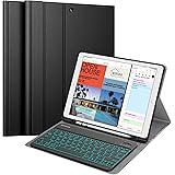 Fintie Keyboard Case - 2017/2015 iPad Pro 12.9 inch (Old Model) 1st & 2nd Gen Case, Soft TPU Protective Cover, [7 Color Backl