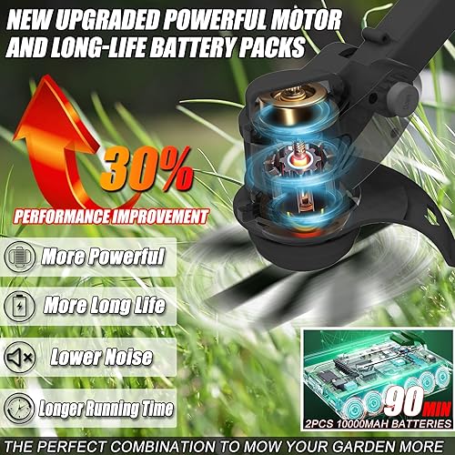 Weed Wacker Cordless Electric Weed Eater Battery Powered, 3-IN-1