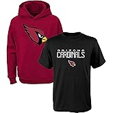 NFL Youth 8-20 Polyester Performance Primary Logo Hoodie & T-Shirt 2 Pack Set