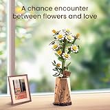 rowood 3D Puzzle DIY Wooden Flower Kit, Flower Model Gift for Adults view 2