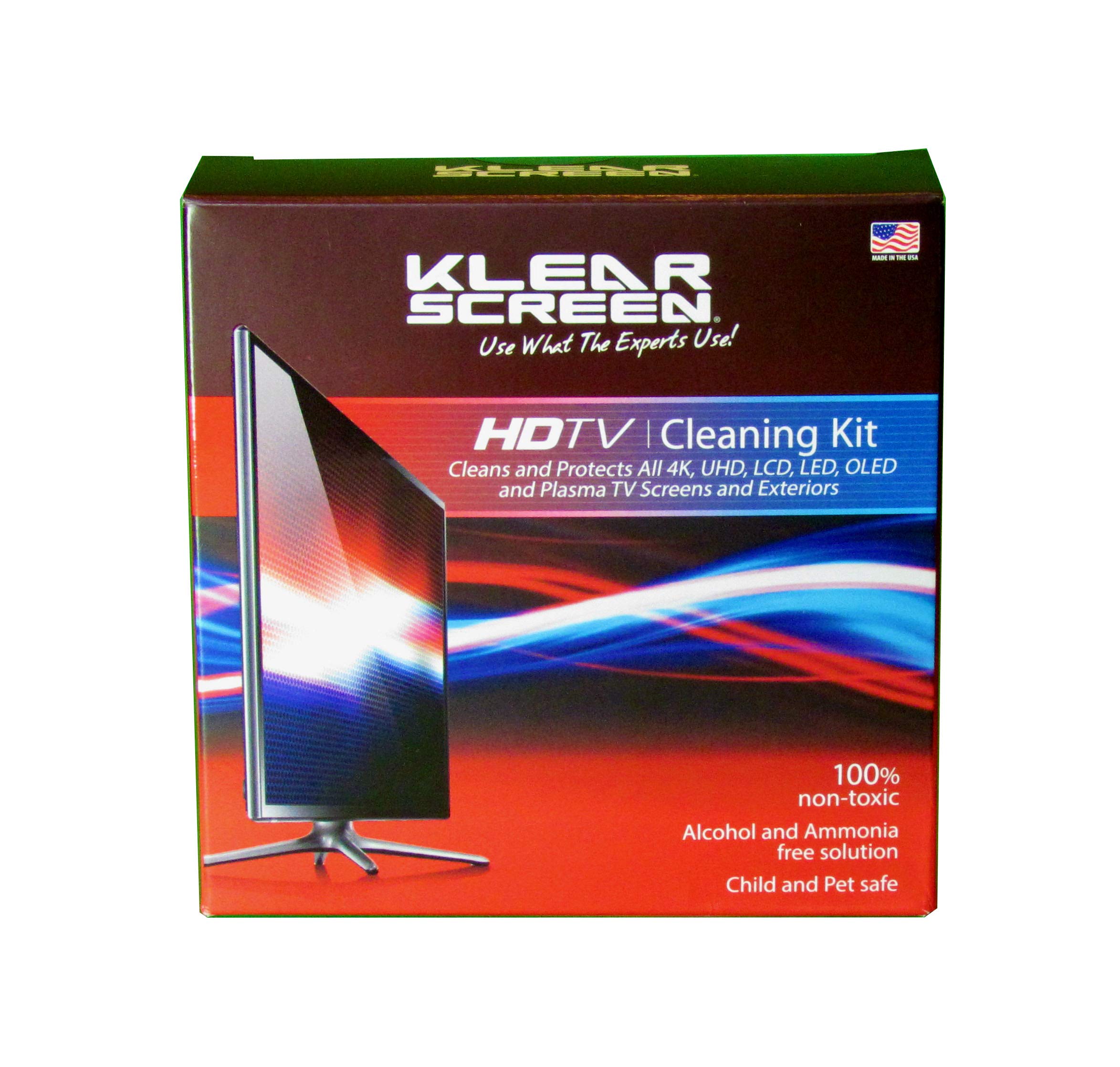 Klear Screen Display Cleaning Kit for HDTV, LCD, Laptops and 3D Glasses with Solution and Cleaning Cloth