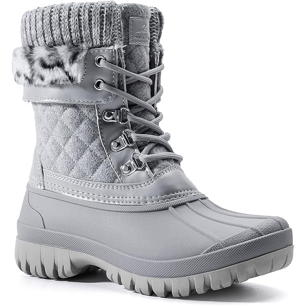 Amazon.com | BEARPAW womens Snow Boots, Gray Fog, 5 US  display picture 3