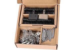 PACYTION 25 Pairs Bike Brake Pads, Compatible with Tektro Brake Pads for Shimano Brake Pads MT200 M355 M446 M447 M315 M365 MT500, MTB Bicycle Disc Ebike Brake Pads for Trp Brake Pads with Installation Tools