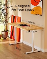 ErGear Electric Standing Desk 160x80cm 4 Memory Height Adjustable view 6