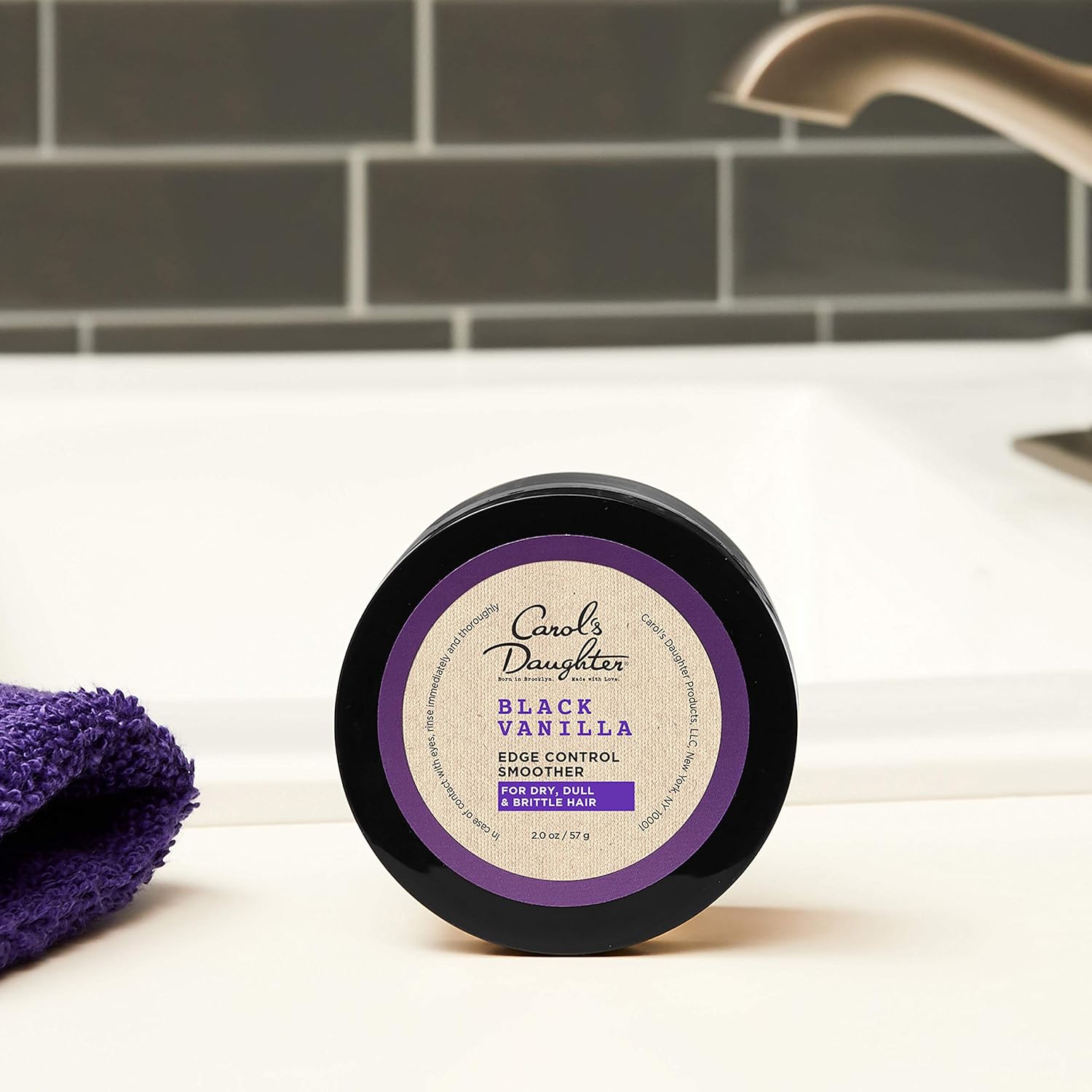 Carol's Daughter Black Vanilla Moisture & Shine Edge Control Smoother For Dry Hair and Dull Hair, with Aloe and Honey, Clear Edge Smoother, Edge Tamer, 2 oz (Packaging May Vary) : Beauty