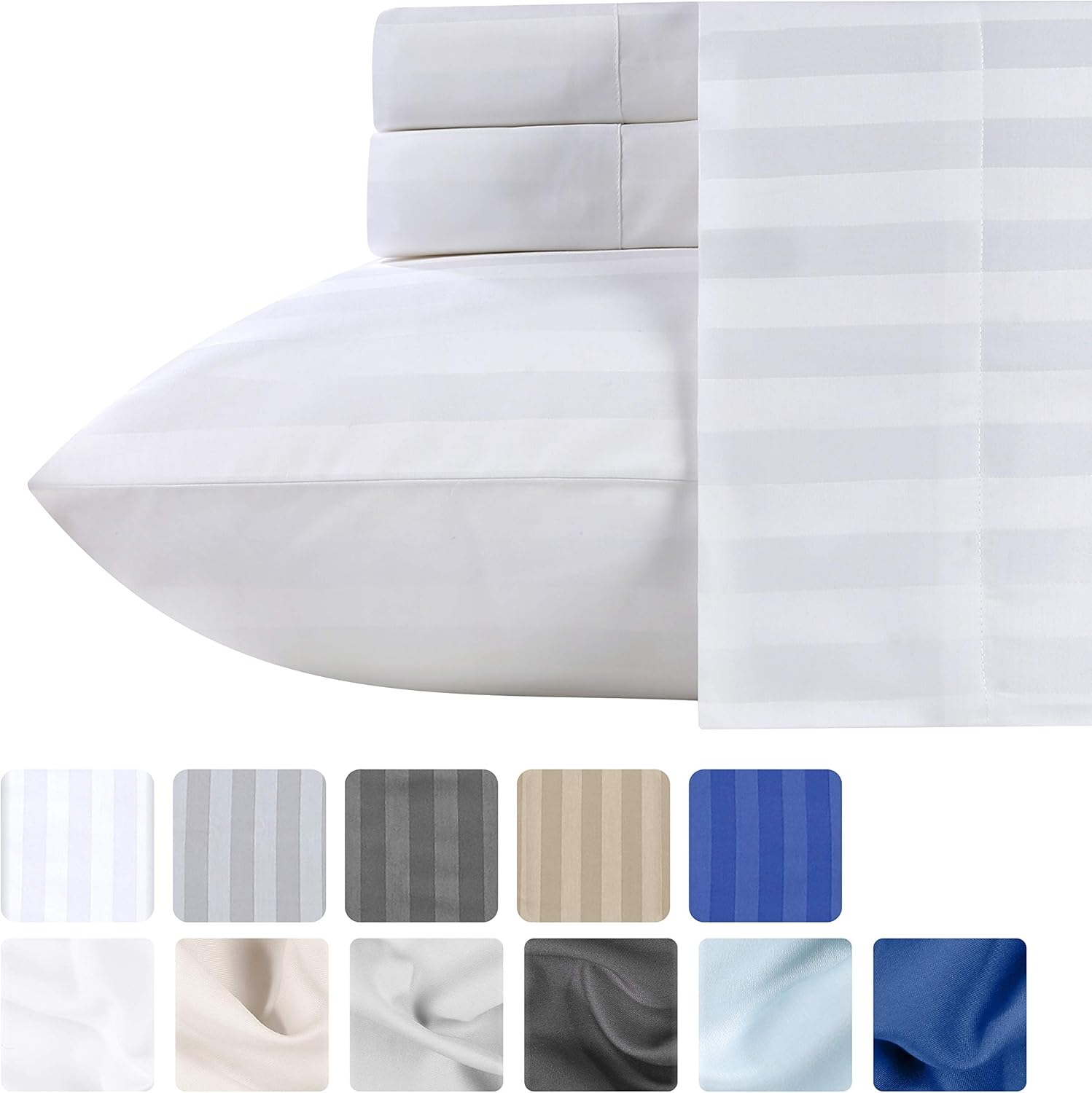 Best Bedding Sheets Queen Long Staple Cotton 600 6 Piece Cree Home