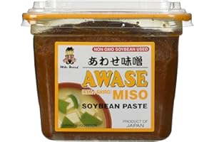 Miko - Awase Miso Soyabean Paste (Aka + Shiro) - 500 Gram - GMO Free Japanese Miso Paste
