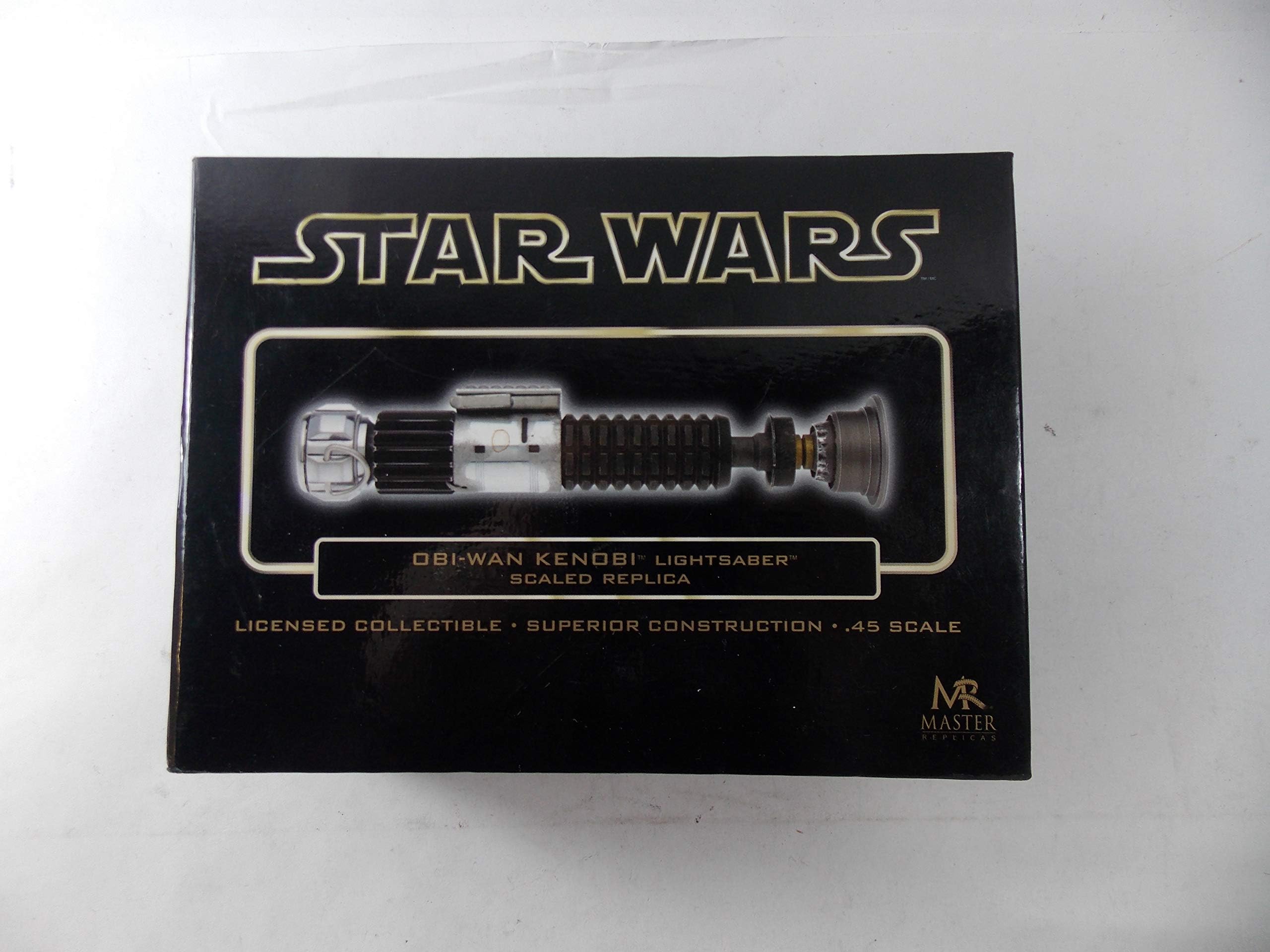 Master Replicas Star Wars Episode IV (4) New Hope 0.45 Scale Mini OBI-Wan Kenobi Gold Chase Lightsaber