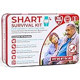 Funny Shart Survival Kit by Witty Yeti. Ultimate Poop Prank Gag Gift Set Contains Wet Wipes, Disposable Underwear, Tissues and Hilarious Badge. Novelty Fart Potty Pack Great for Friends or Family