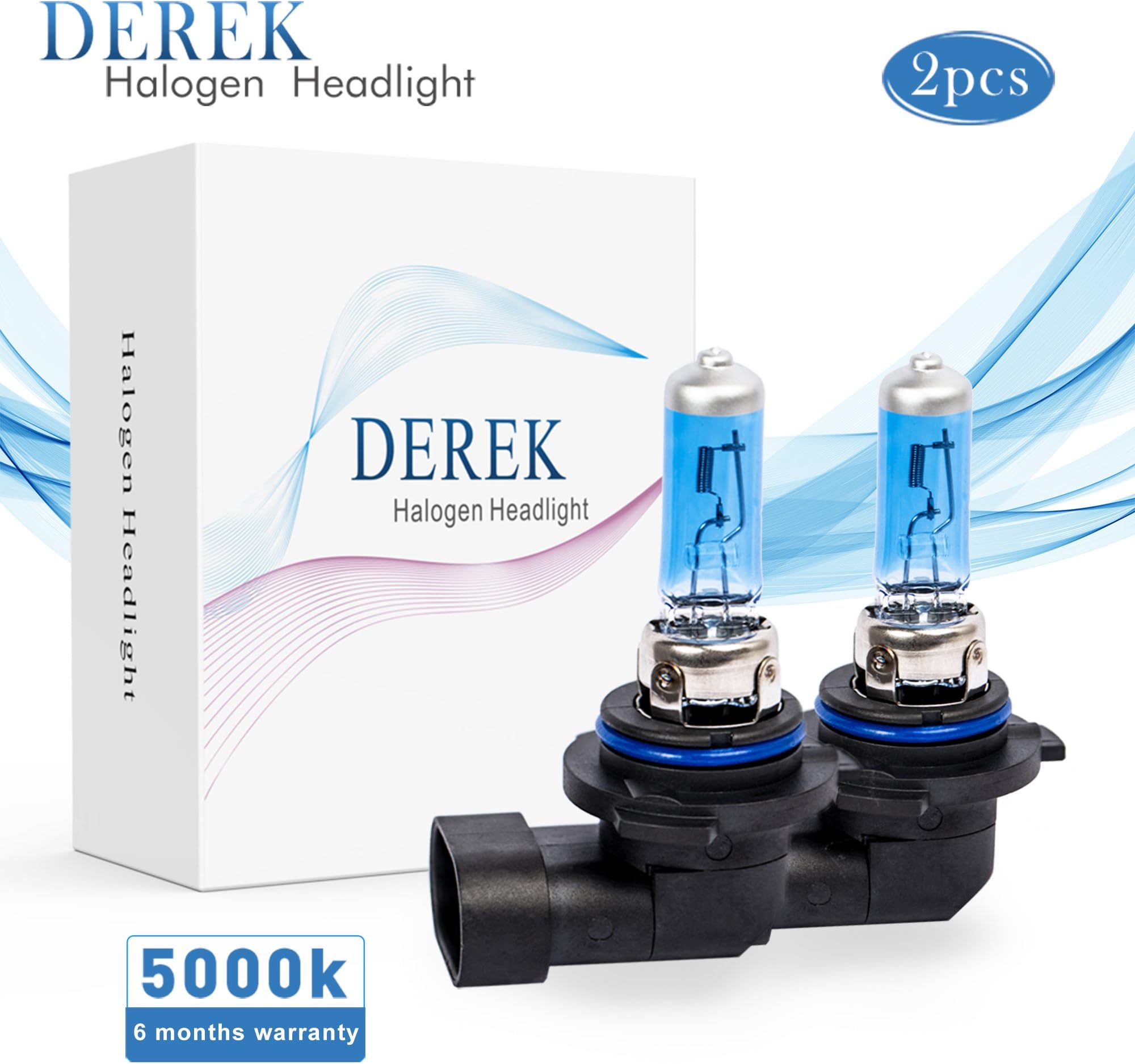 Halogen Headlight 9006 Ultra White Car Bulbs conversion kit assembly 12v/100w 2 Pack