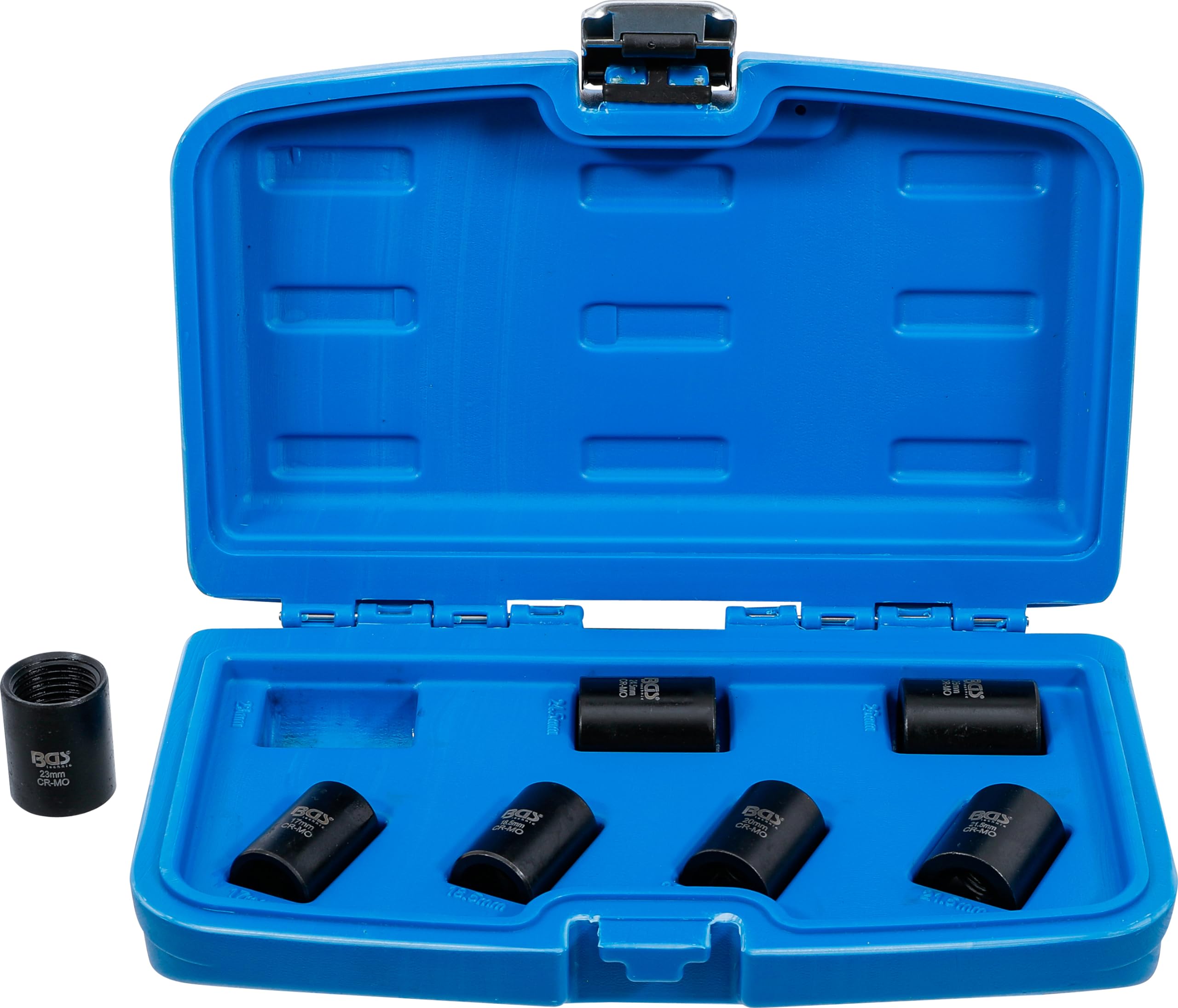 BGS 5291 | Twist Socket Set (Spiral Profile) / Screw Extractor | 12.5 mm (1/2") Drive | 17 - 26 mm | 7 pcs.