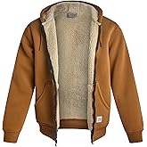 Bass Creek Outfitters Mens High Vis Hoodie - Heavyweight Water Resistant Sherpa Lined Work Hoodies for Men (M-XXL)
