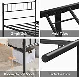 Yaheetech 3ft Single Metal Bed Frame with Headboard Footboard Black view 5