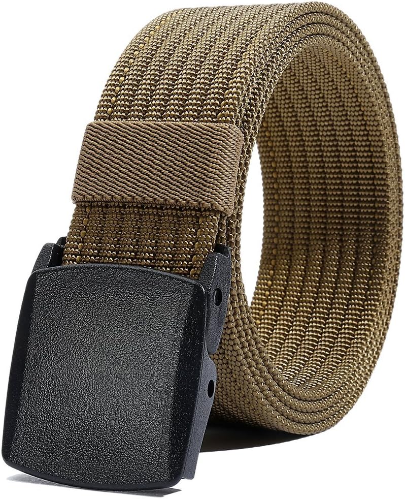 Nylon Belt for Men, Military Tactical Belt with YKK Plastic Buckle