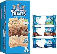 Rice Krispies Treats Crispy Marshmallow Squares, Kids Snacks, Cereal Bars, Variety Pack, 12.1oz Box (16 Bars)