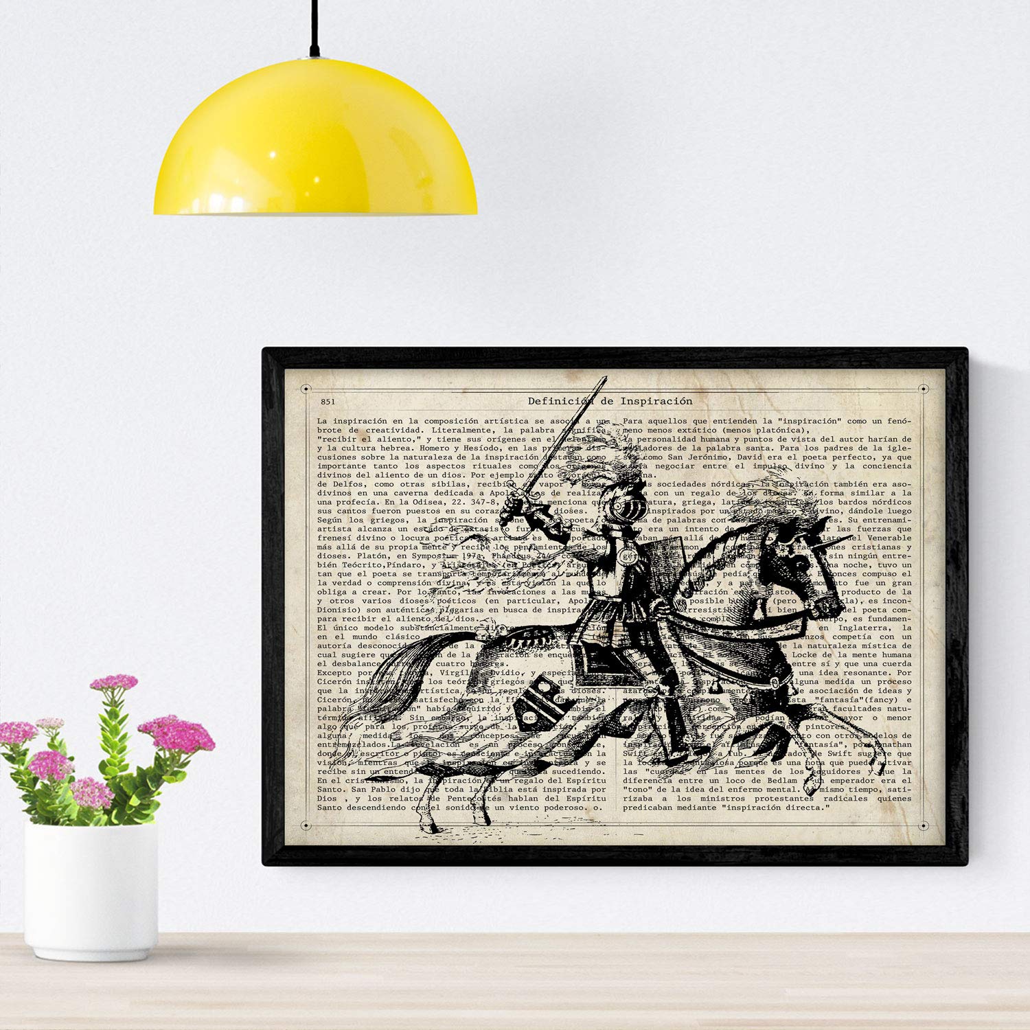 Nacnic Knight Poster to the load. Vintage sheets with definitions. Interior design. A4 size — image 1