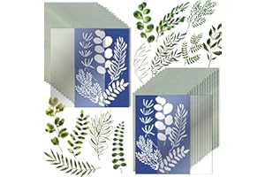 HEETOBCOS 32 Sheets Cyanotype Paper Sun Print Paper Kit A5 Solar Drawing Paper Sensitivity Nature Printing Paper for Arts Crafts DIY Project (White,5.8 x 8.3 Inch)