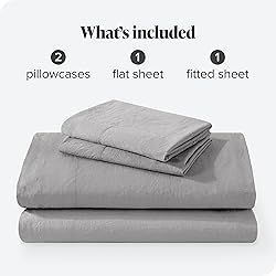 Bare Home Sandwashed King Sheet Set - Premium 1800