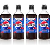 Sodastream Pepsi Wild Cherry New Pour Bottle Drink Mix, 4 Pack Pepsi Wild Cherry Syrup for Sparkling Water Makers, Control Your Fizz with Sodastream Flavors, 4 x 14.9 Fl Oz (440ml) Makes about 96 Drinks Per Pack