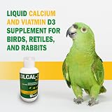 Vetark Zolcal-F Feed Liquid Calcium Vitamin D3 120ml for Birds Reptiles Rabbits view 2
