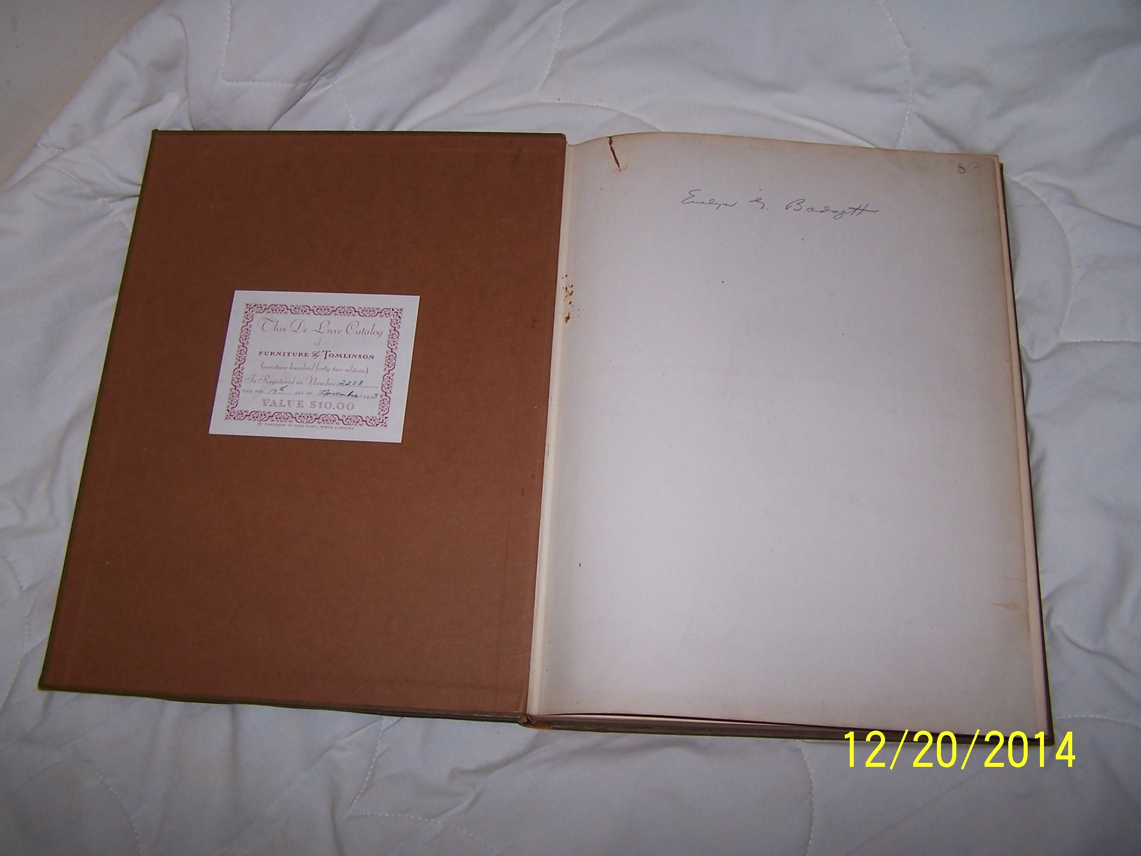 Furniture By Tomlinson A Collection Of American And French