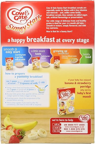 cow and gate banana and strawberry porridge