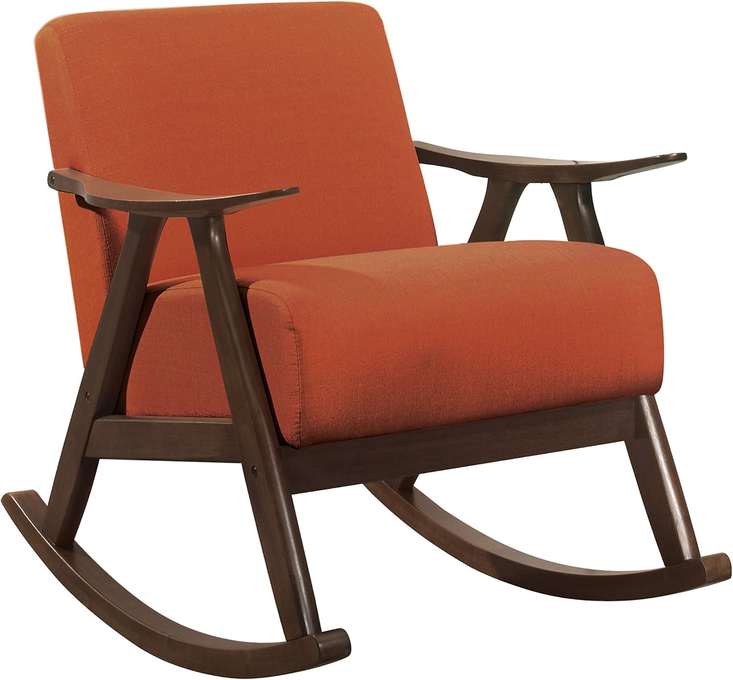 Lexicon Helena Rocking Chair, Orange Furniture & Decor