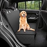 Dog Back Seat Cover Protector Waterproof Scratchproof Nonslip Hammock for Dogs Backseat Protection Against Dirt and Pet Fur D