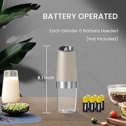 BELRIGO Battery Operated Salt And Pepper Grinder