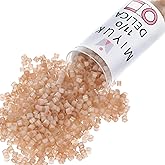 Miyuki Delica Seed Beads – Size 11/0 (1.6 mm), DB1803, Dyed Cinnamon Silk Satin, 7.2 g, Approx. 1440 Beads, Made in Japan
