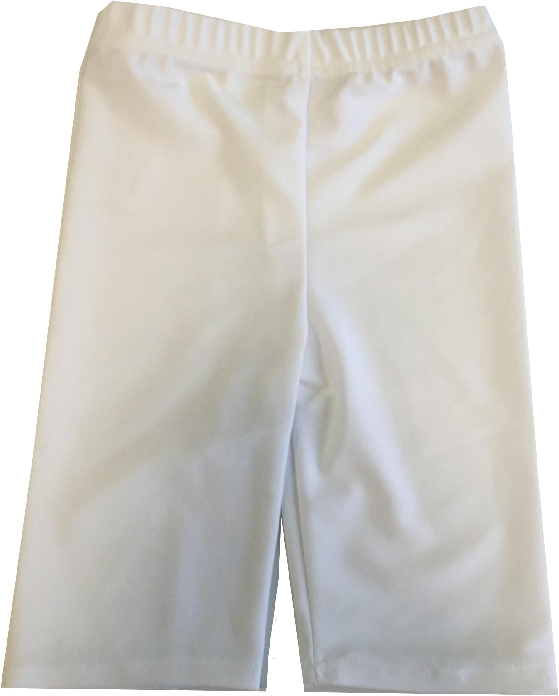 School Uniform Kids Junior Lycra Shorts, boys Girls', white - white
