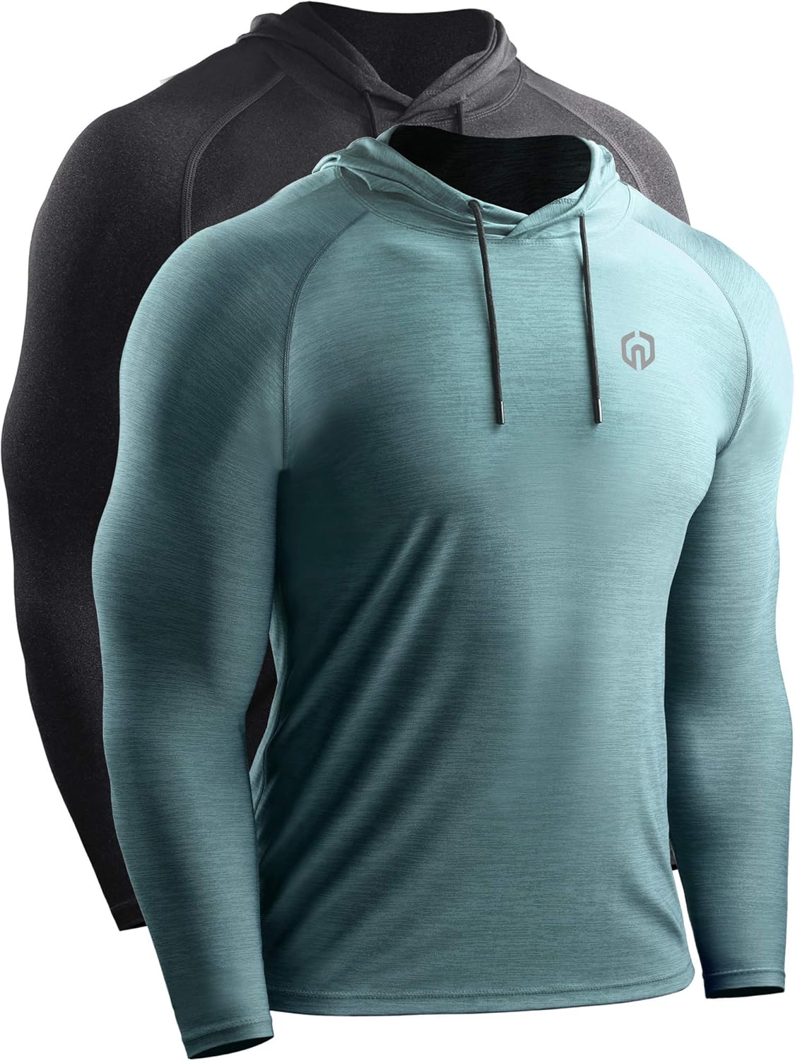 Neleus Men's Dry Fit Athletic Workout Running Shirts Long Sleeve: Clothing