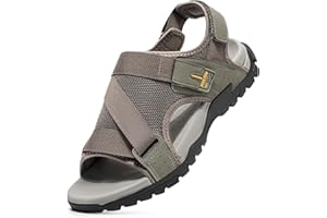 FitVille Wide Sandals for Men Comfortable Orthopedic Athletic Sandals with Arch Support Lightweight Breathable Hiking Sandals