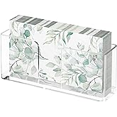 Cilinta Napkin Holder, Clear Acrylic Napkin Dispenser for Disposable Hand Towels, Bathroom Vanity Organizer Tray Guest Paper Towels Holder Lucite Tray for Bathroom, Business, Restaurant, Hotel
