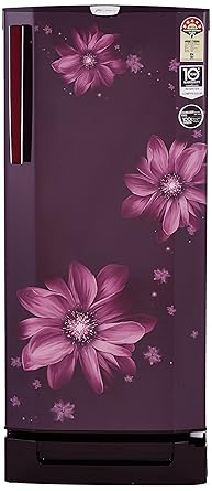 Godrej 210 L 5 Star Direct Cool Single Door Refrigerator(R D EPro 225 TDI 5.2 PRL WIN, Pearl Wine, Base Stand with Drawer, Inverter Compressor)