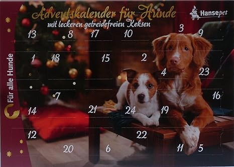 Adventskalender für Hunde Leckerli getreidefrei