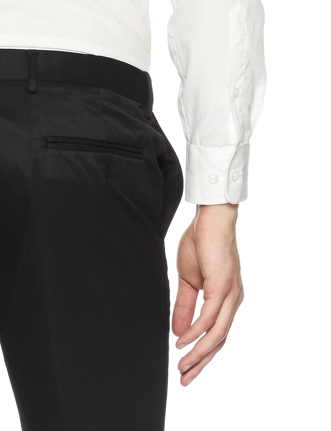 arrow men's pleat-front formal trousers