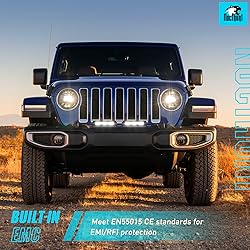 Nilight LED Light Bar 8inch 5LED 2PCS Single Row