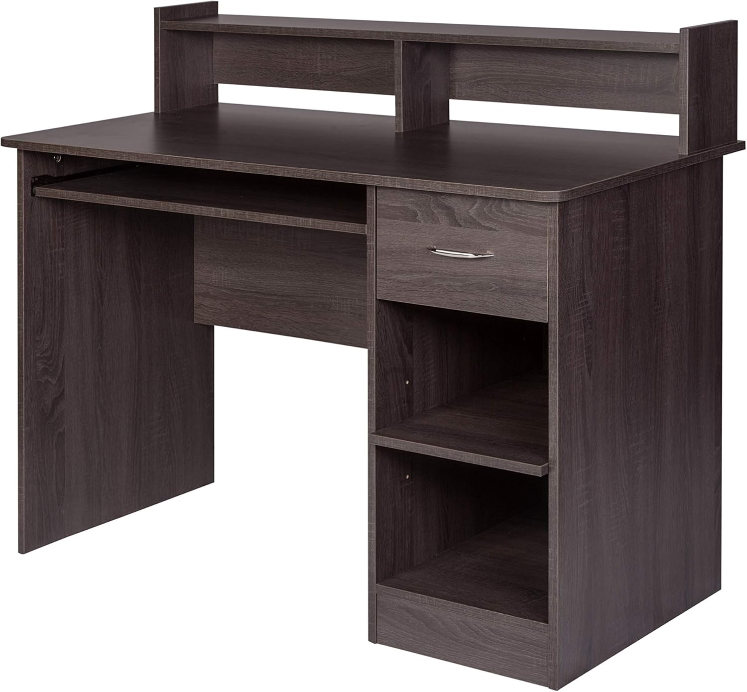 Best grey computer desk with hutch