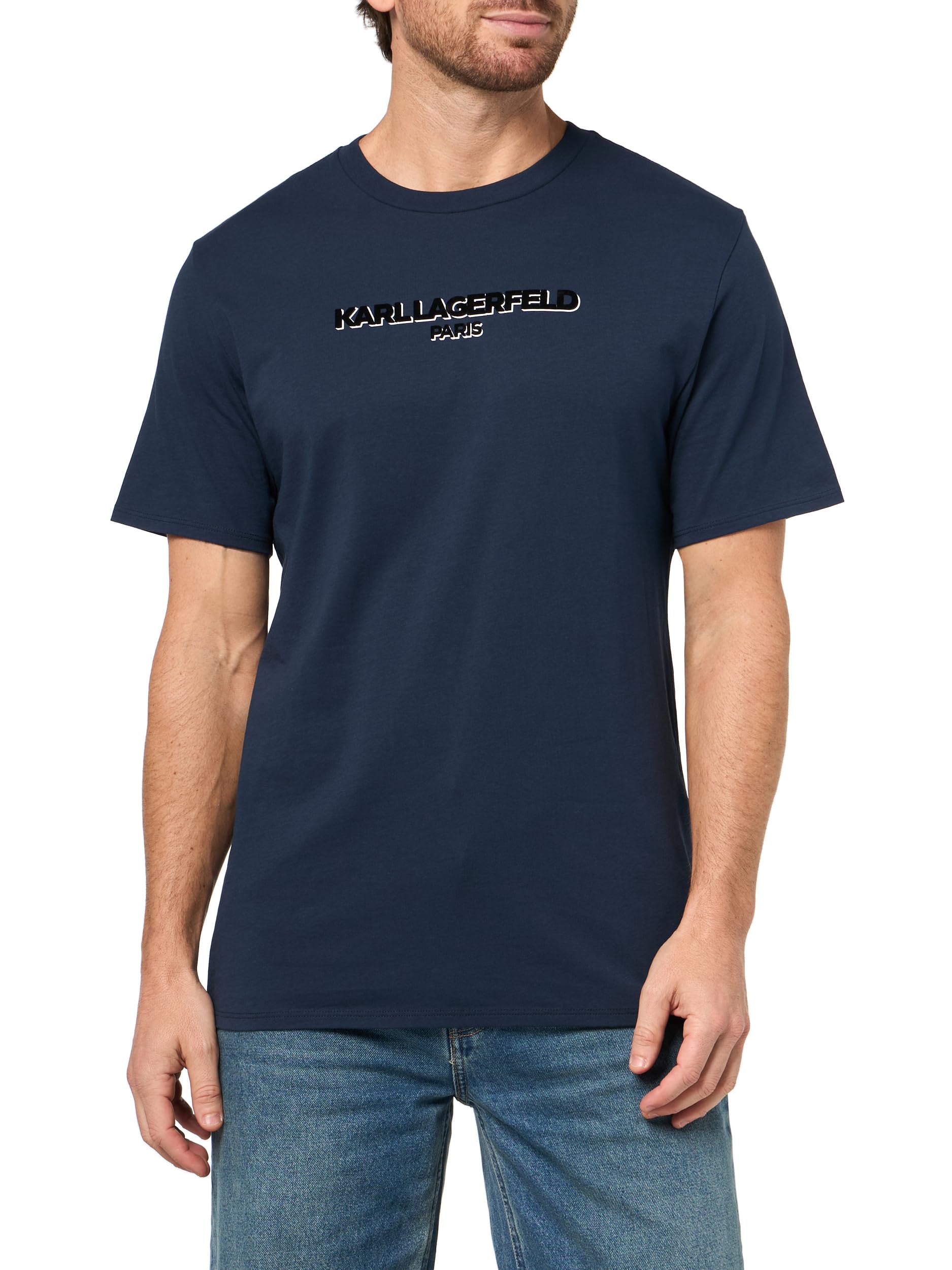 KARL LAGERFELD Paris Men’s Sportswear T-Shirt, Black, Small