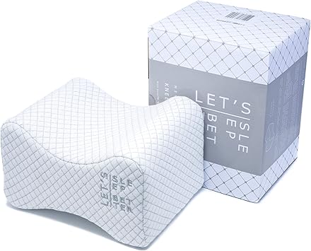 Amazon より良い眠りに 横向きで寝る方のための整形外科用膝枕 坐骨神経痛 腰痛緩和 関節の脊椎アライメント 脚の間にはメモリーフォームウェッジ 妊娠サポート 足枕 オンライン通販