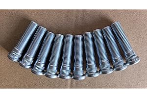 WANTONE RACING 10PCS Wheel Stud Bolts 7/16-20 Thread .475 in. Knurl 1.75' Length 610-259 Replacement for 1960-1982 Chevrolet Corvette Front Rear