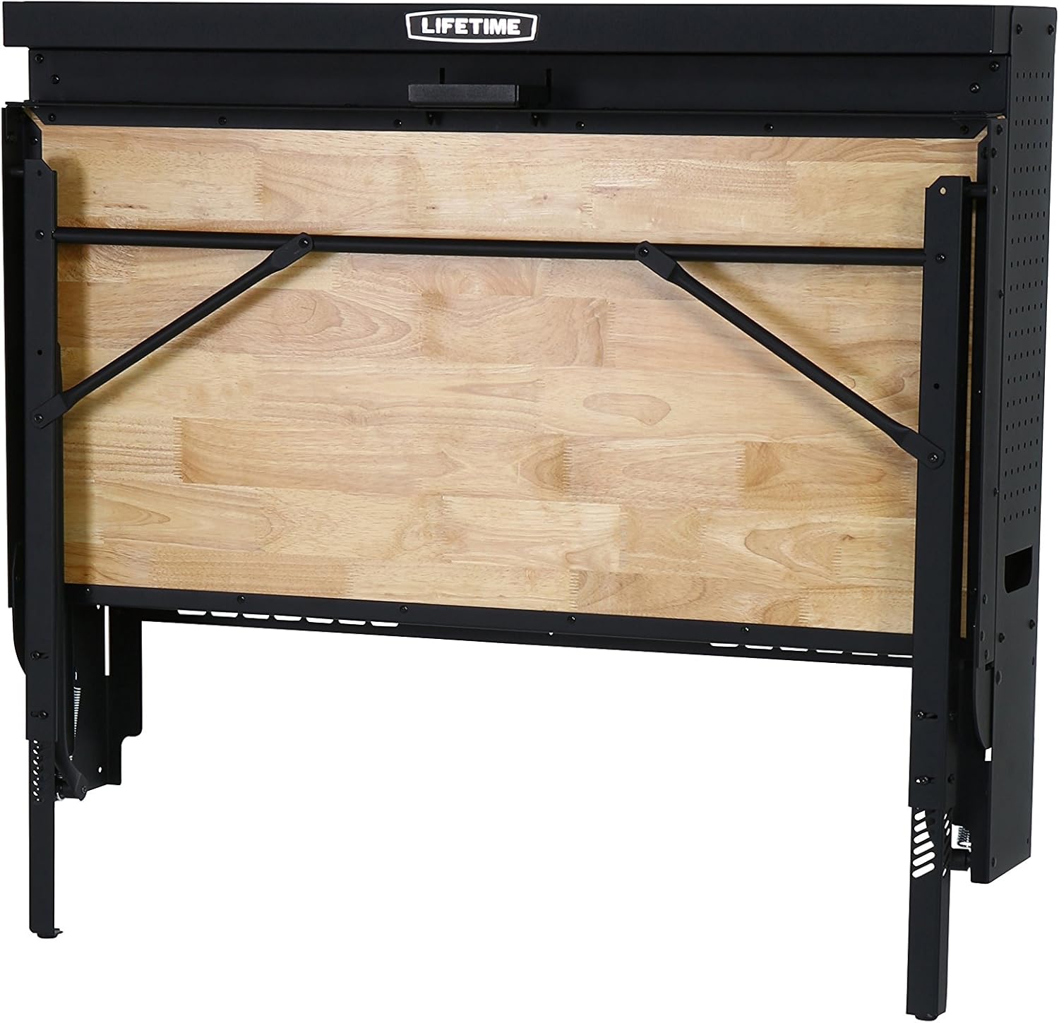 Lifetime Products Wall Mounted Work Table, 4', Wood Varnish: Kitchen & Dining