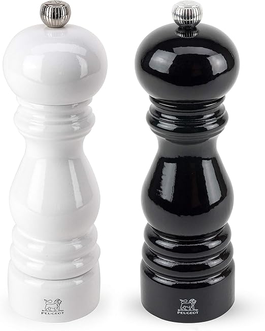 Peugeot Paris Duo Salt and Pepper Mill 18 cm Black/White Amazon.co.uk