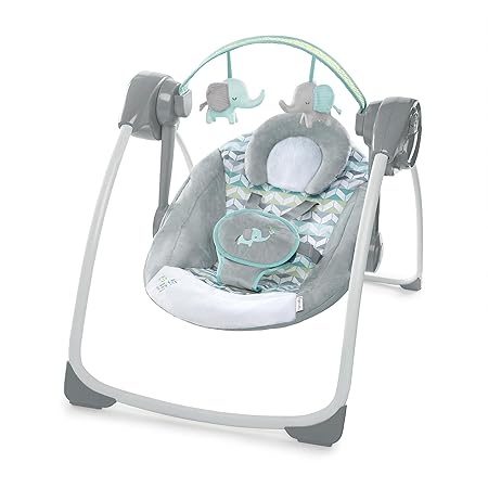 Ingenuity, tragbare Babyschaukel, Jungle Journey