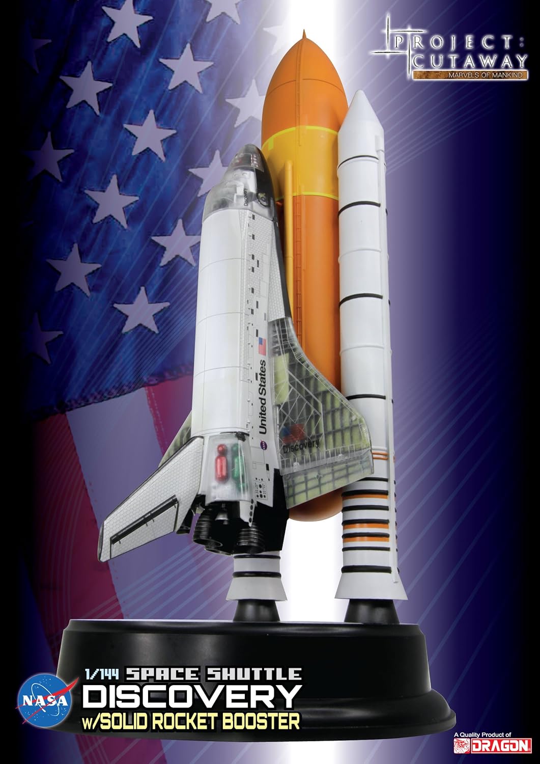 Buy Dragon Models Space Shuttle Discovery With Solid Rocket Booster Spacecraft Building Kit Cutaway Views 1 144 Scale Online At Low Prices In India Amazon In